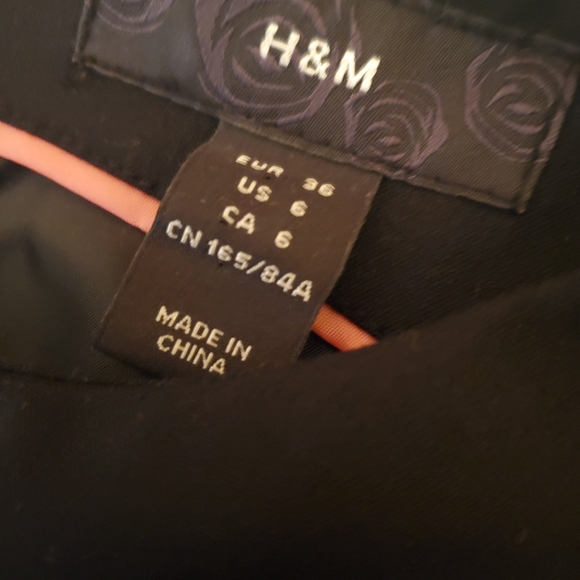 H&M Black Sheath Dress Size 6 - Picture 3 of 4